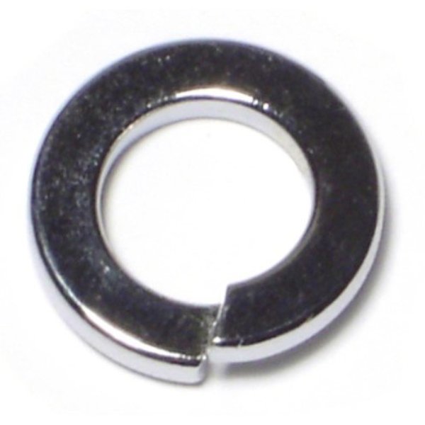 Midwest Fastener Split Lock Washer, For Screw Size 7/16 in Steel, Chrome Plated Finish, 10 PK 74371